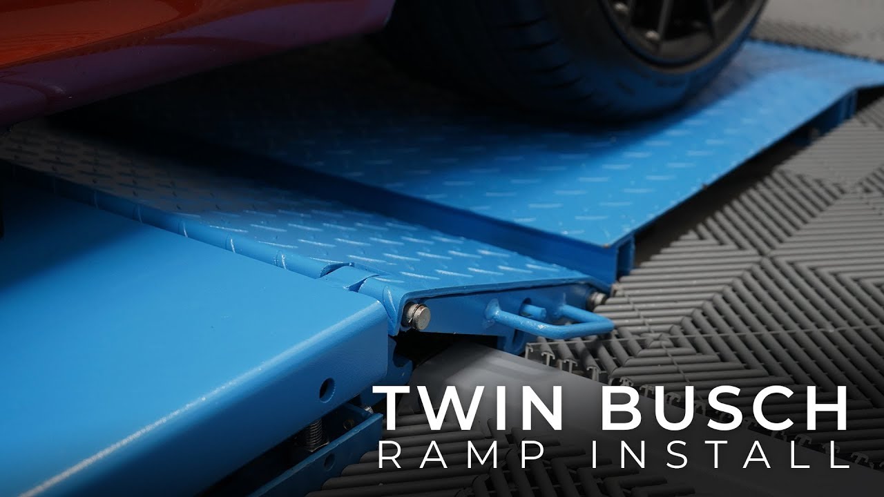 Twin Busch Scissor Lift Ramp Install