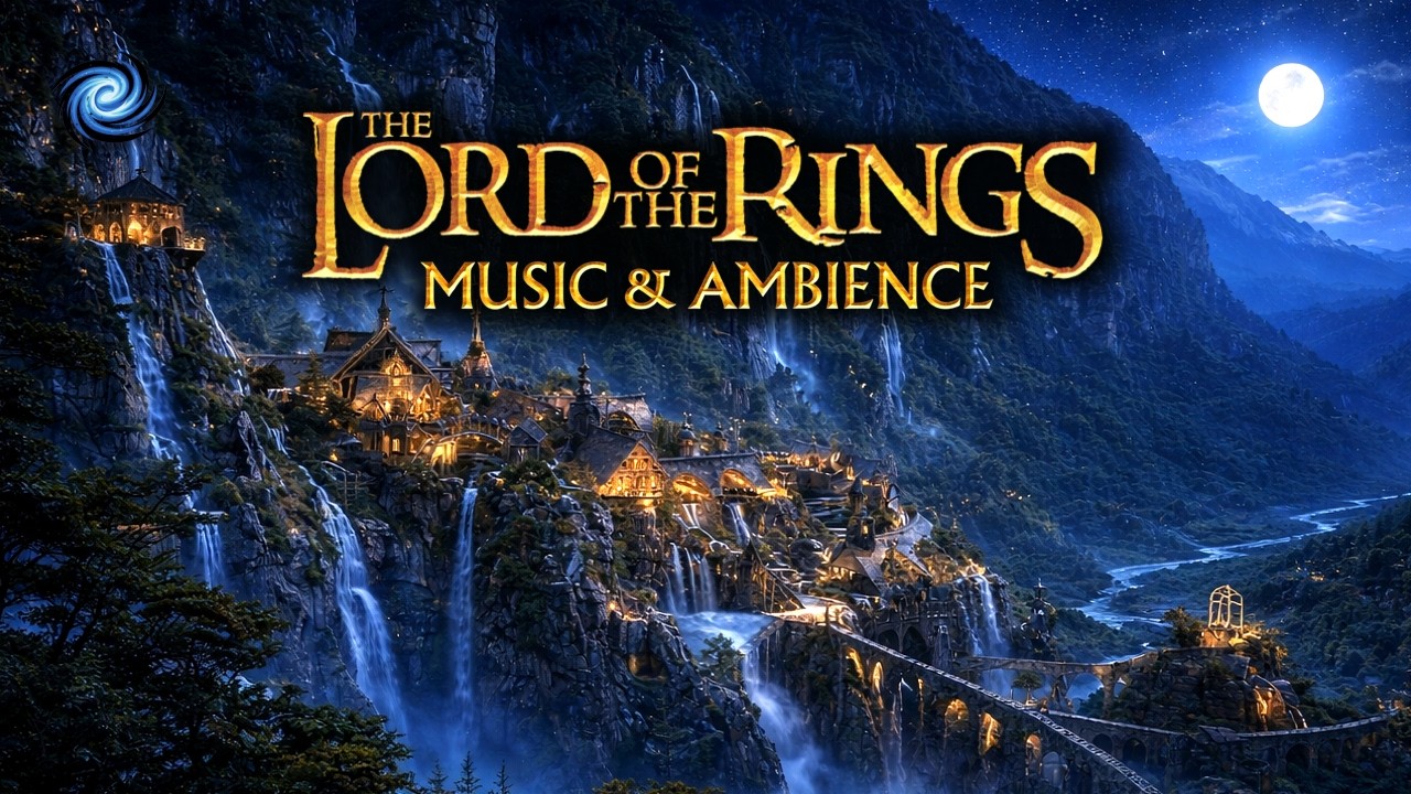 Lord of the Rings - Rivendell Night Ambience | Sleeping Elven Music | Relax & Sleep