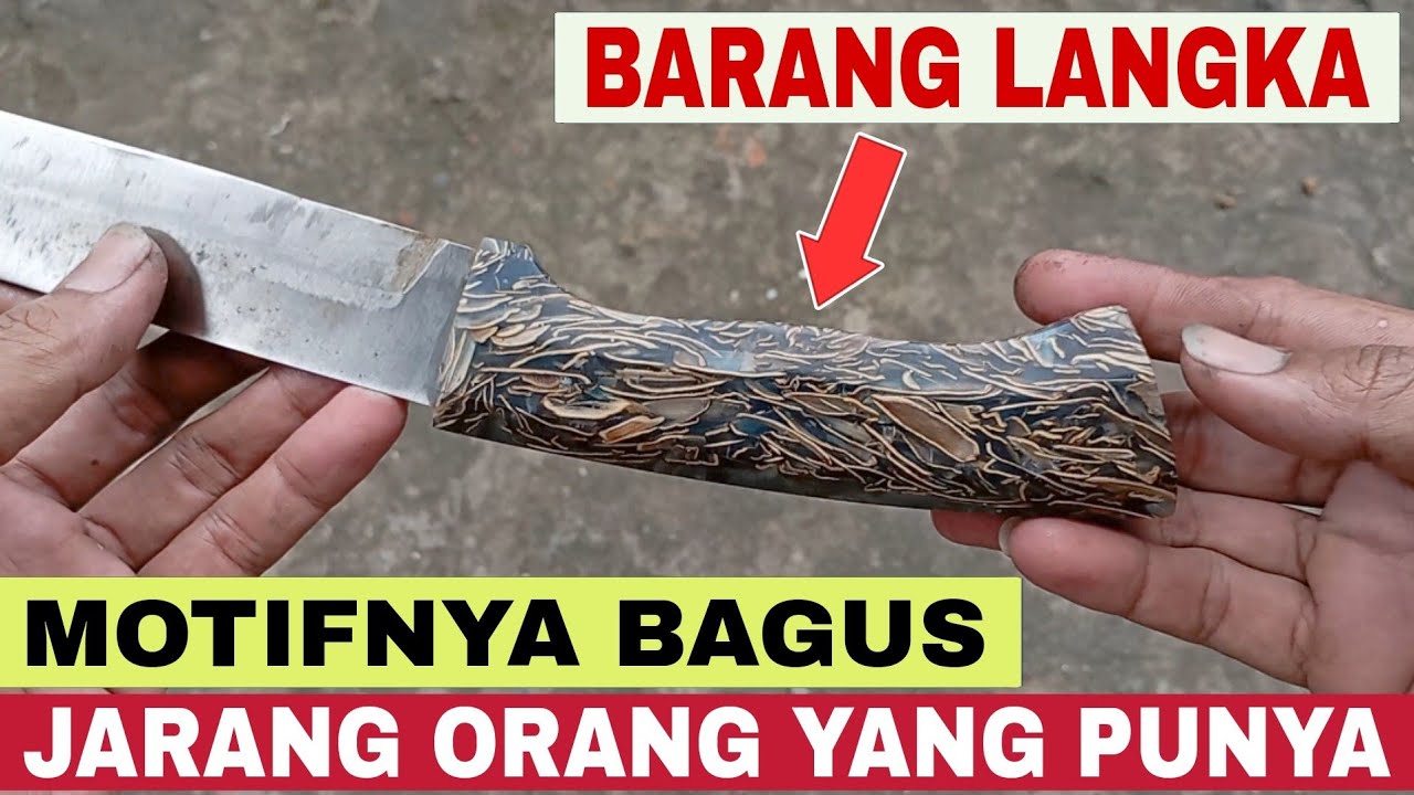 CANTIK SEKALI‼️ide kreatif menakjubkan dari kulit kuaci di buat gagang golok pisau @BANG SYAM 22