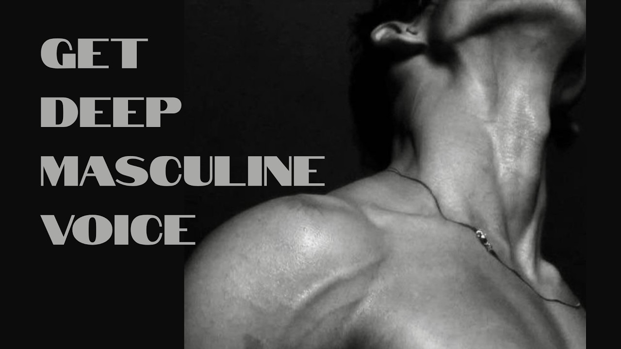 Deep Masculine Voice Subliminal | Get a Deeper Voice Overnight | Powerful Male Voice Booster