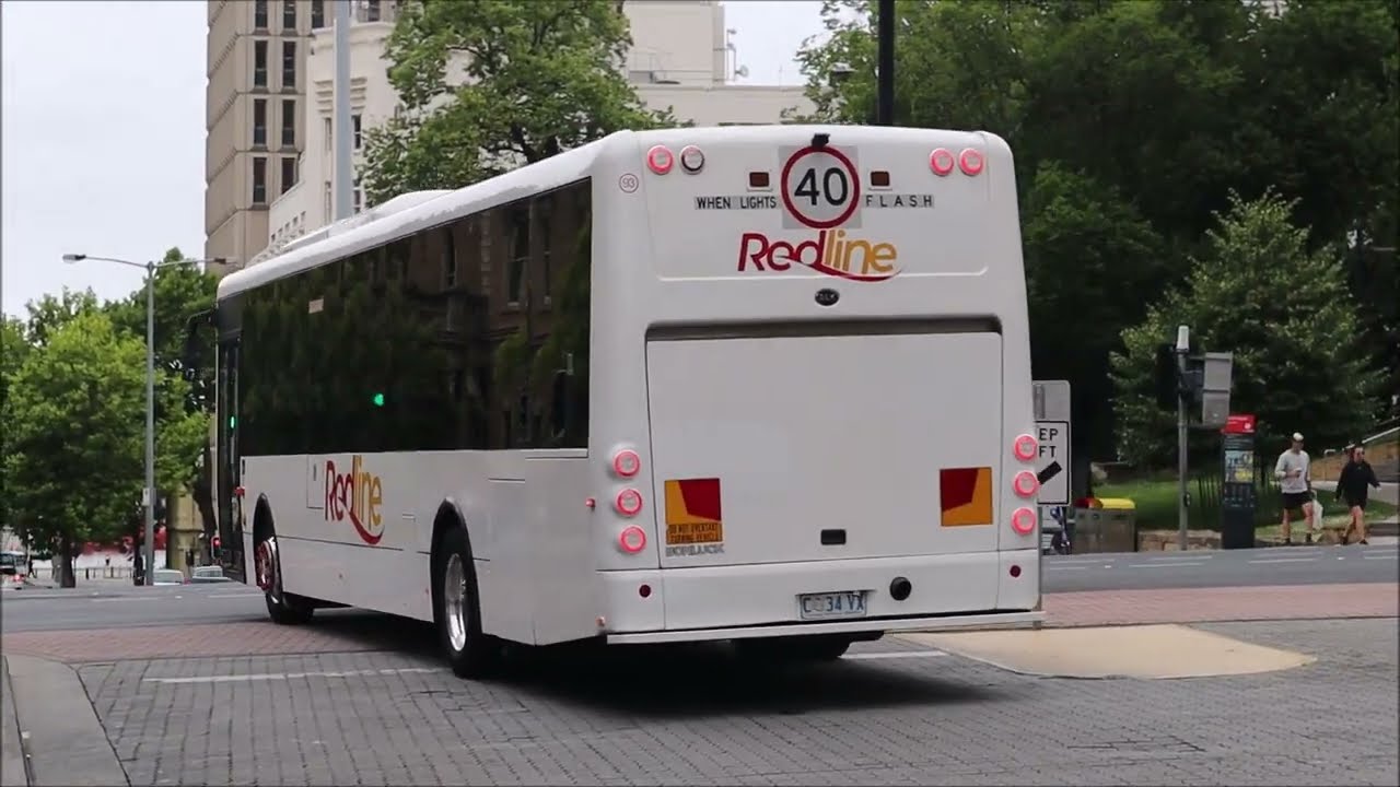 Metro, Tassielink, Redline and Red Decker Buses at Hobart Interchange (Stop A2)