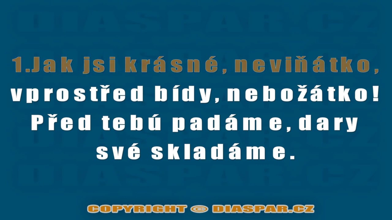 KJ1889 V&aacute;nočn&iacute; koleda-Jak jsi kr&aacute;sn&eacute;, neviň&aacute;tko (Karaoke verze)