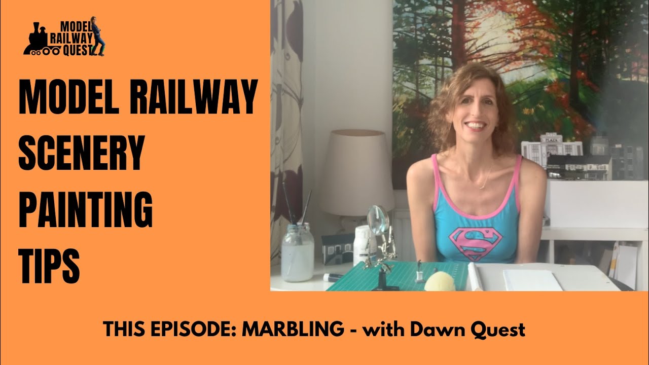 Model Railway Scenery Painting Tips: Marbling