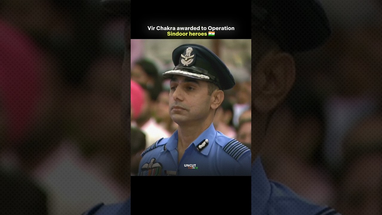 IAF Heroes Honored with Vir Chakra for Operation Sindoor 🇮🇳 #operationsindoor #virchakra #iaf