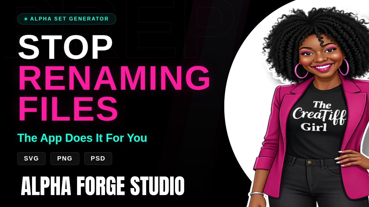 Stop Renaming Files &mdash; Alpha Forge Studio Prepares Everything for You | SVG, PNG & PSD File Prep