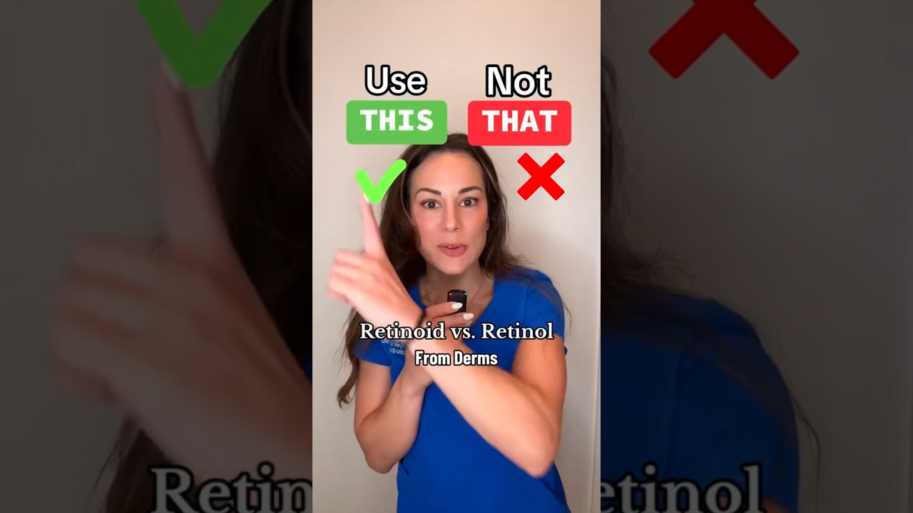 Use THIS Not THAT: Retinoid Vs. Retinol &ndash; Collab w/ @dr.jennyliu  | #shorts #skincare |