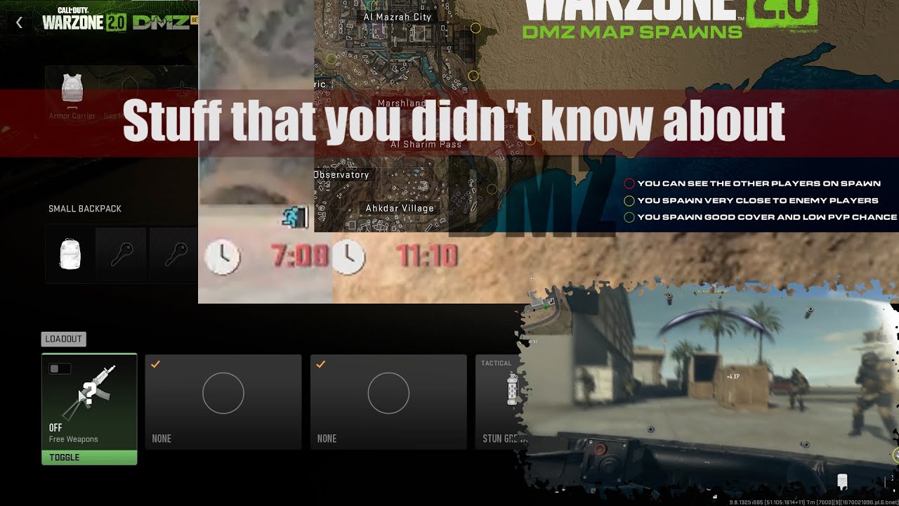 DMZ stuff that you didn't know about (free weapons, hostage guide, map timelapse, ect)