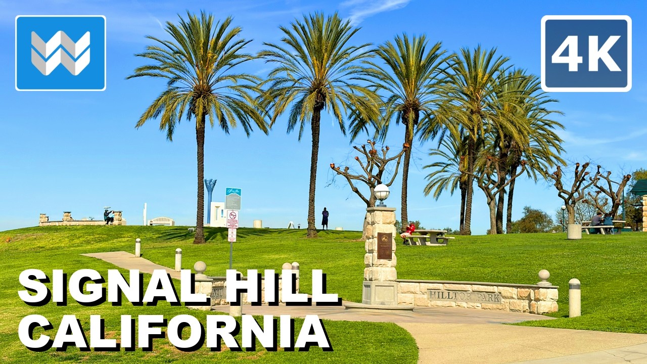 [4K] Hilltop Park to Panorama Promenade in Signal Hill California 2026 Scenic Views Walking Tour