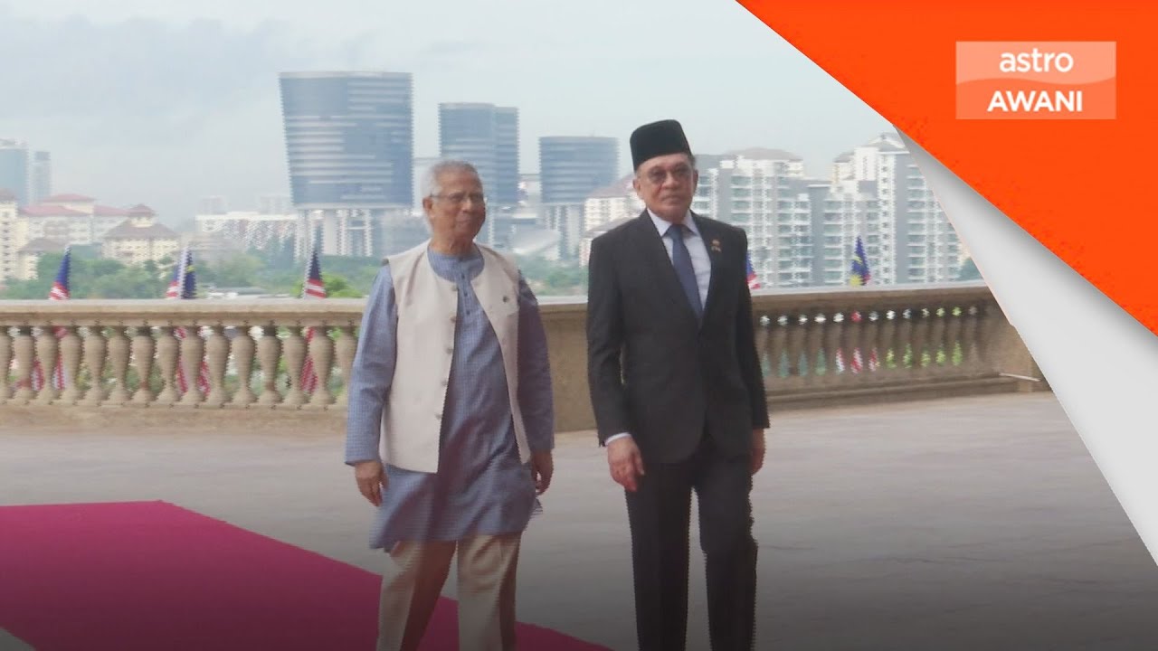 Ketua Penasihat Bangladesh Dr Muhammad Yunus diberi sambutan rasmi di Perdana Putra