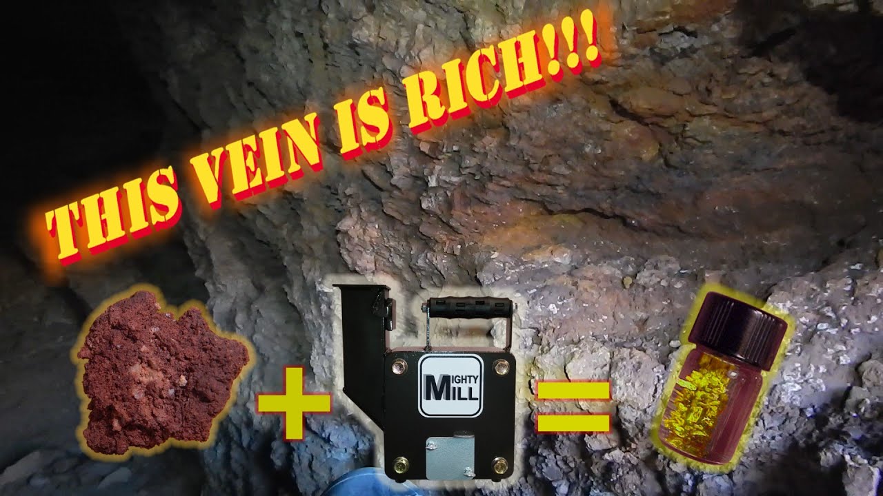 Testing limonite for free mill GOLD, using the MIGHTY MILL!!!