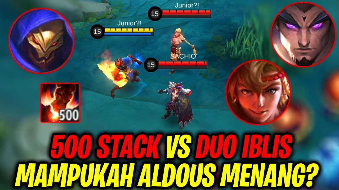 AKSI GILA ALDOUS LAWAN DUO IBLIS YU ZHONG DAN YIN - MLBB