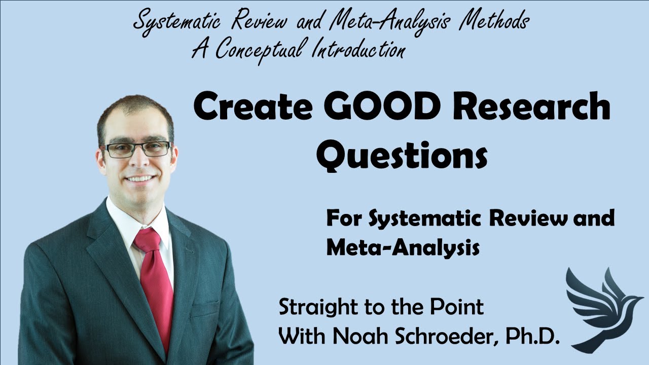 Creating Research Questions for A Review - Straight to the Point (brief lecture)