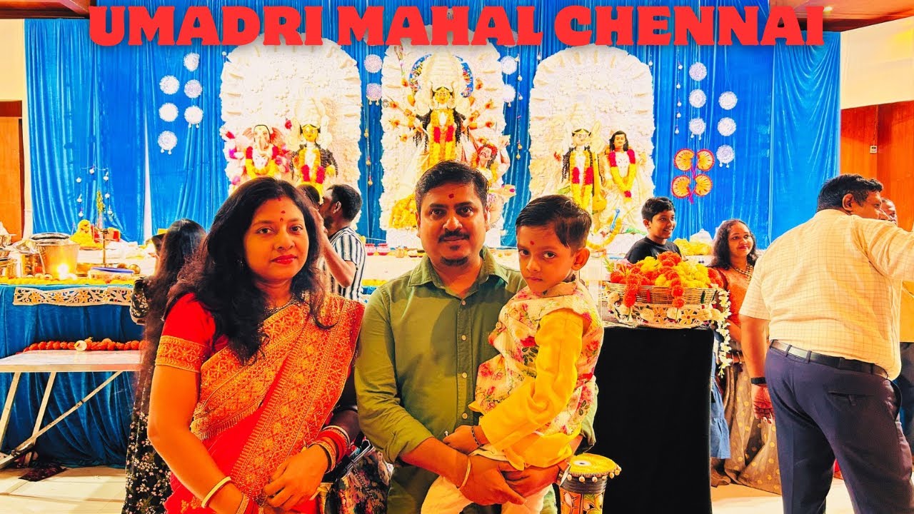 ✨ Durga Puja 2025 in Chennai | Umadri Mahal Celebration | Bengali Puja Festival