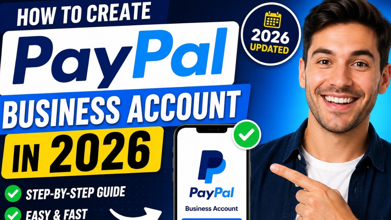 How to Create PayPal Business Account in 2026 |  Step by Step Guide