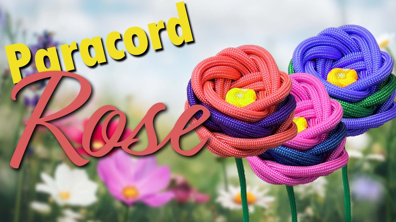 How To Make A Paracord Rose | Turk's Head and Diamond Knot