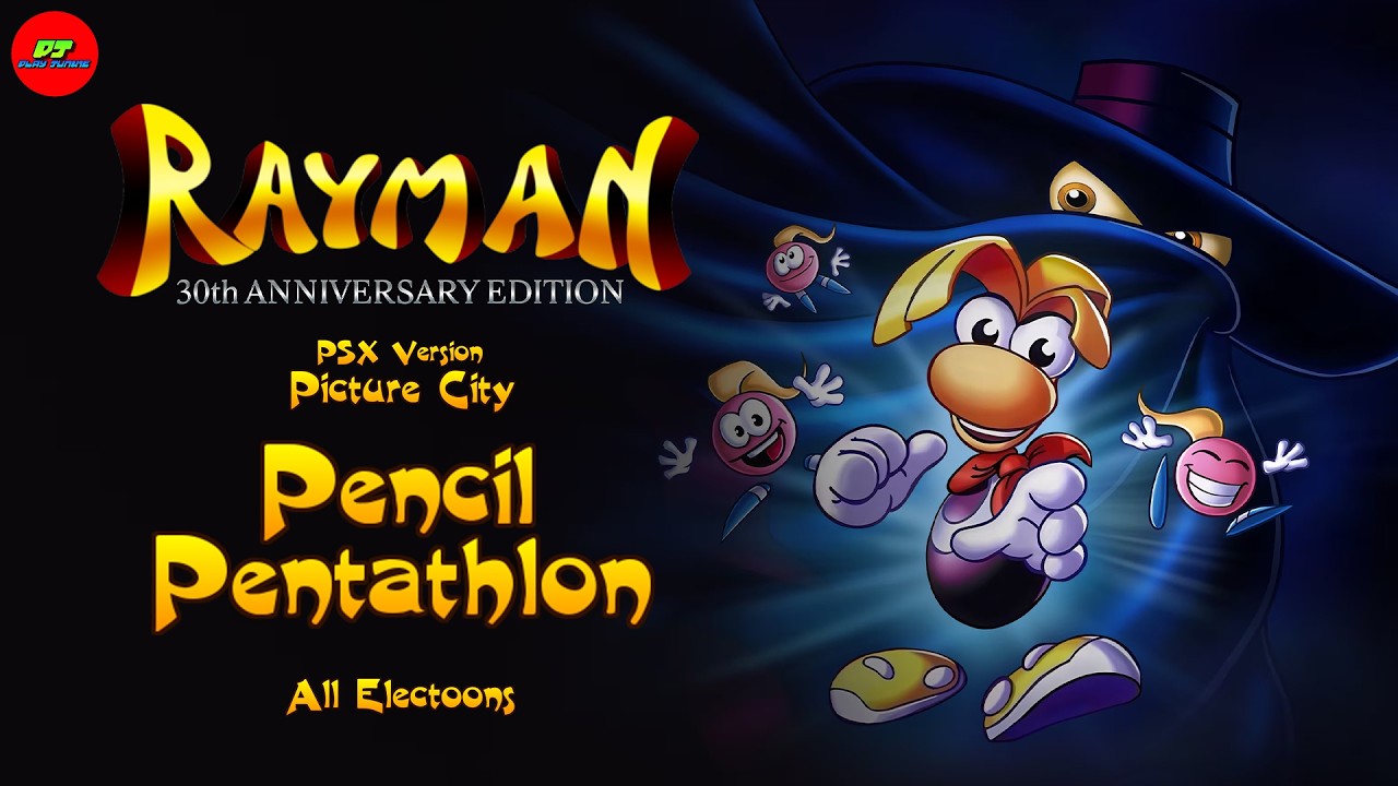 Rayman 30th Anniversary: Part 17 - Pencil Pentathlon (All Electoons Cages)