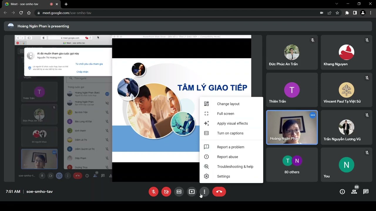 T&acirc;m L&iacute; Học - GG Meet - Buổi 2     19-04-2022