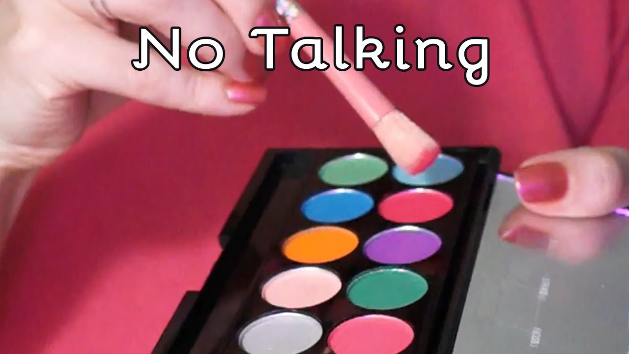 ASMR Doing your Makeup with Special Eyelashes | No Talking