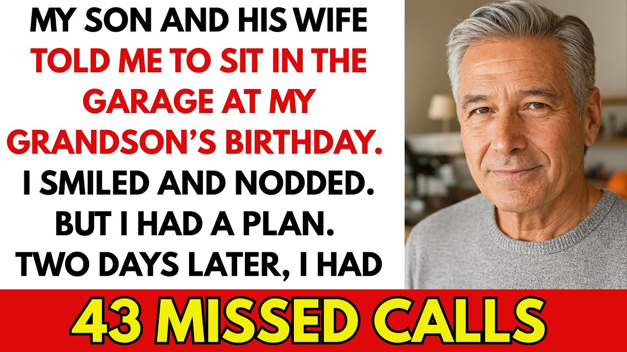 They Told Me to Sit in the Garage at My Grandson’s Birthday. I Smiled and Nodded — But I…