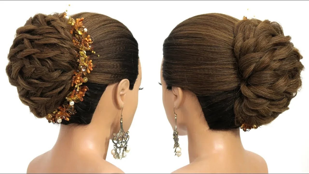 Элегантная прическа с косами | Красивый свадебный образ для длинных волос