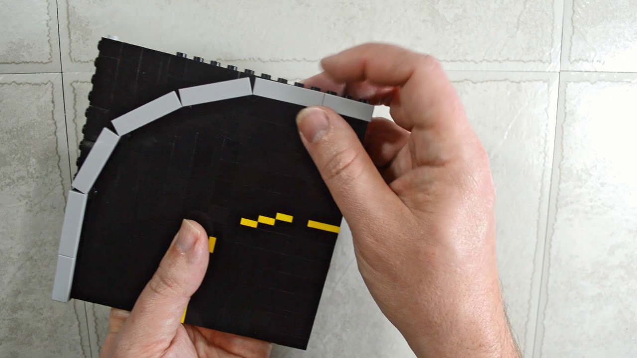 Lego Brick Tip # 16: Curved Brick Built Road - Advanced
