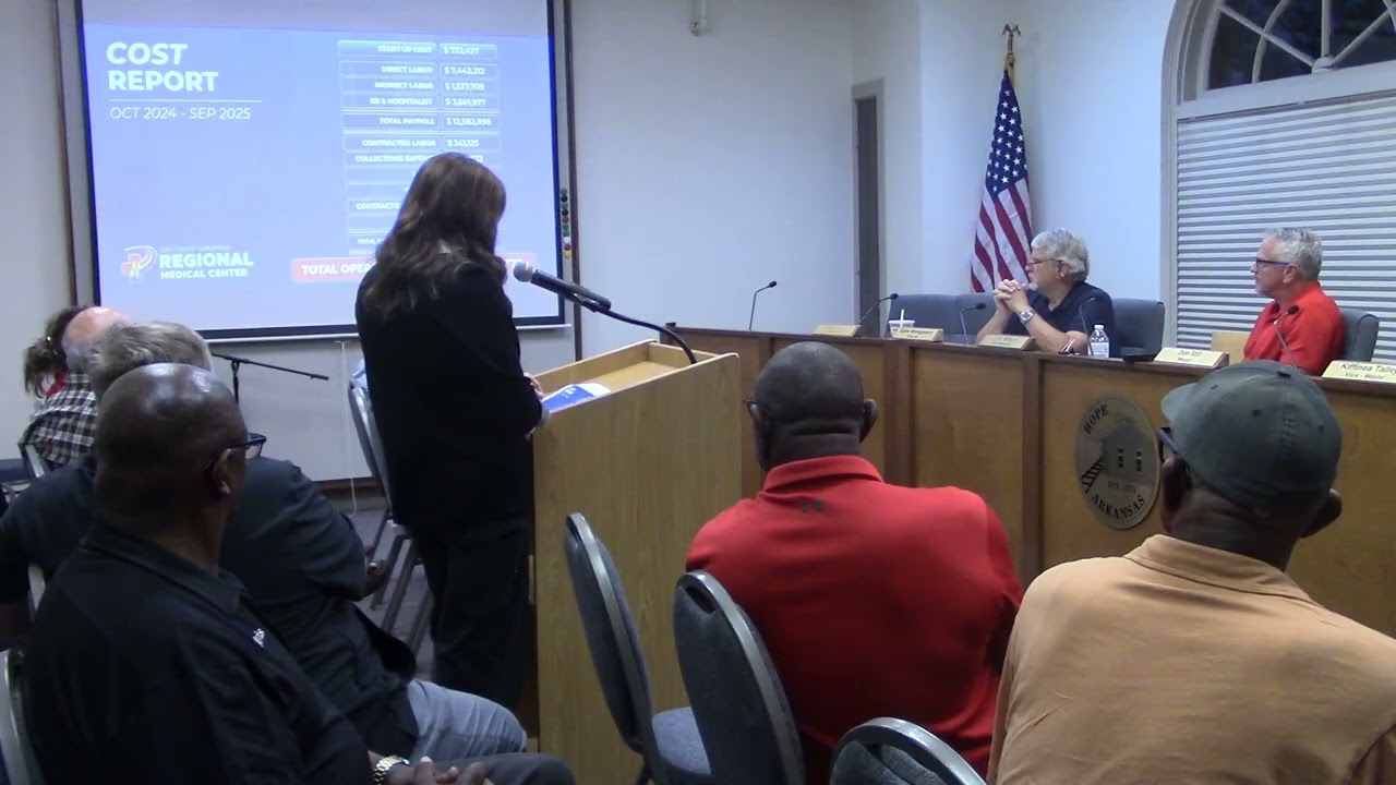 Hope, Arkansas City Board October 7, 2025