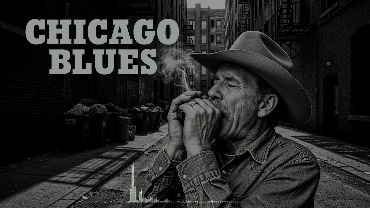 Smooth Chicago Blues Guitar Urban Soul Vibes Warm Vintage Tone Perfect for Listening Comfort
