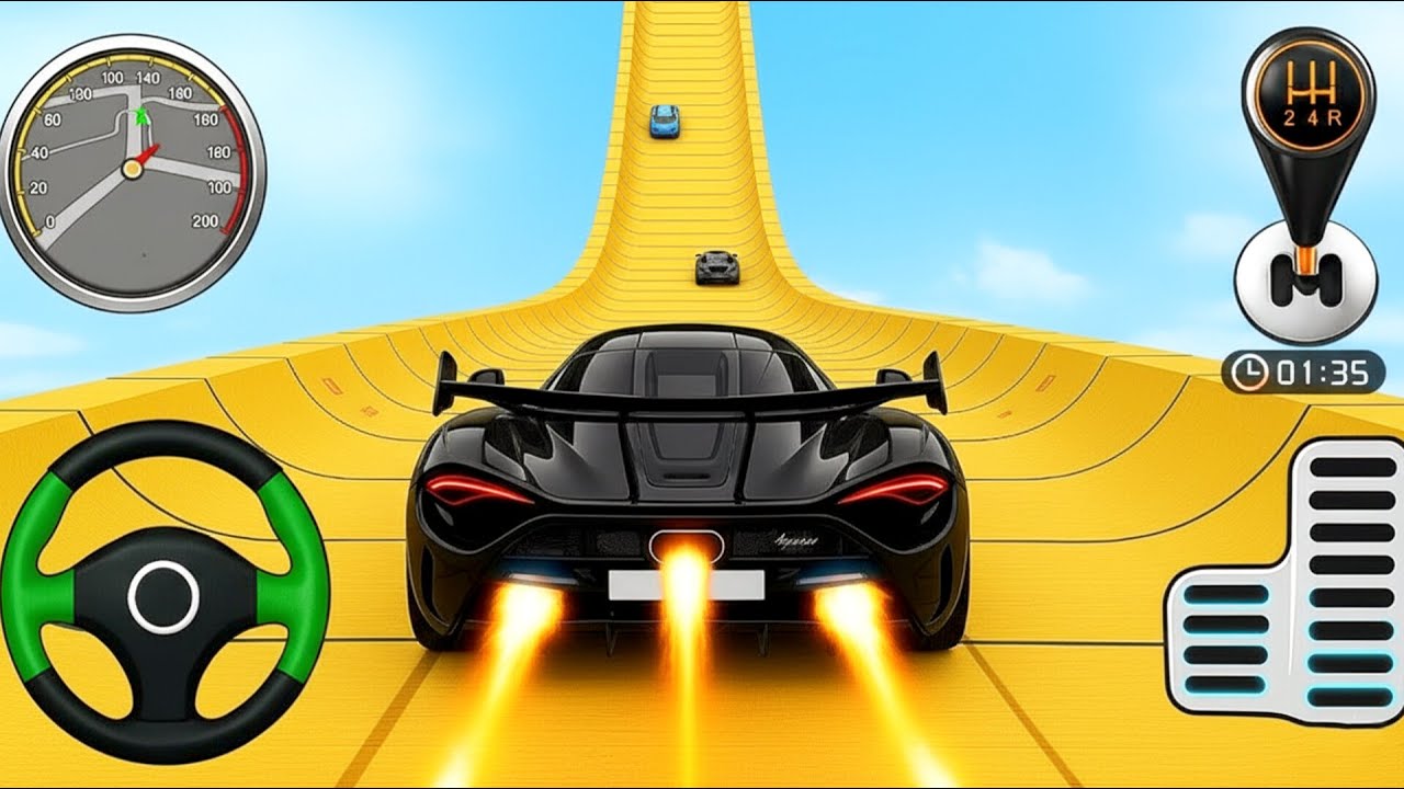 Impossible GT Car Stunt Racing - GT Car Stunt Master 3D - Android Gameplay