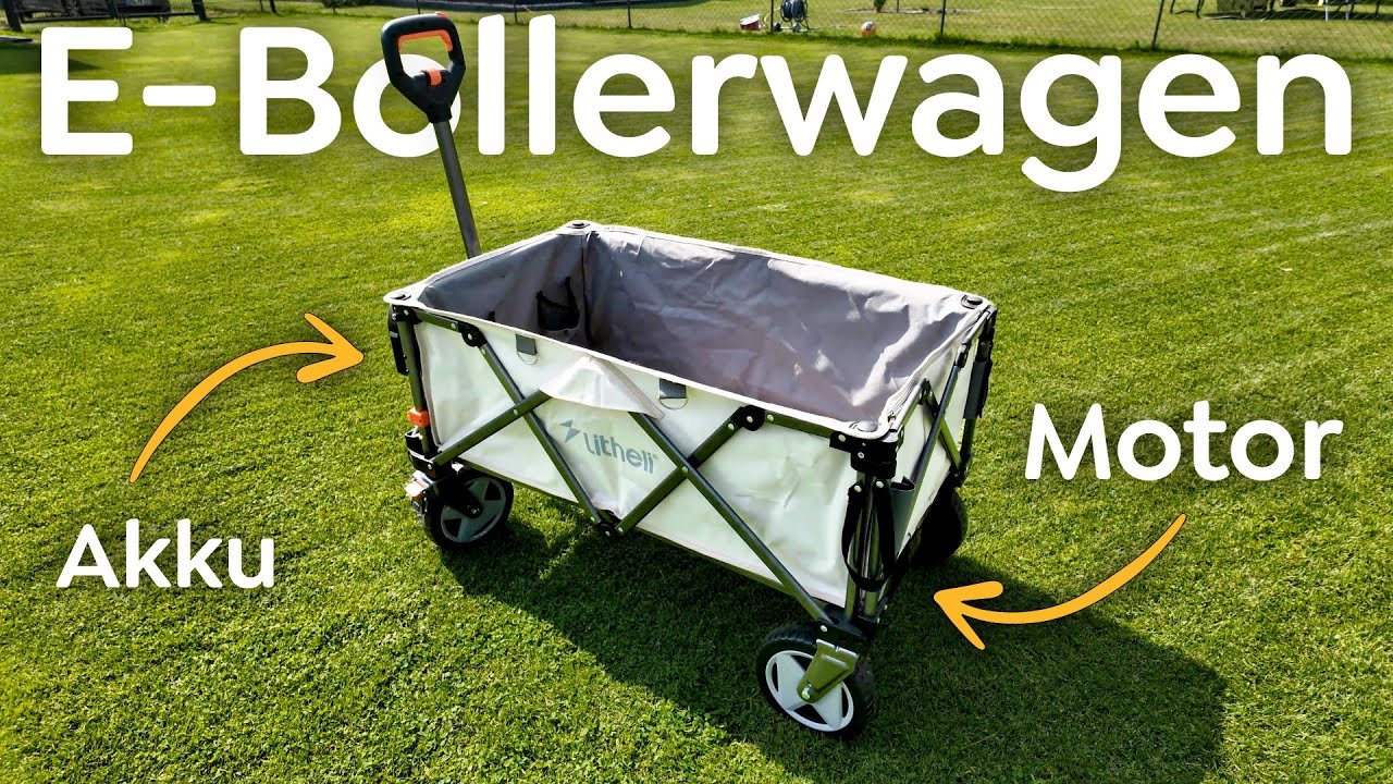 Bollerwagen mit Elektroantrieb! - Litheli eWagon W1 Pro