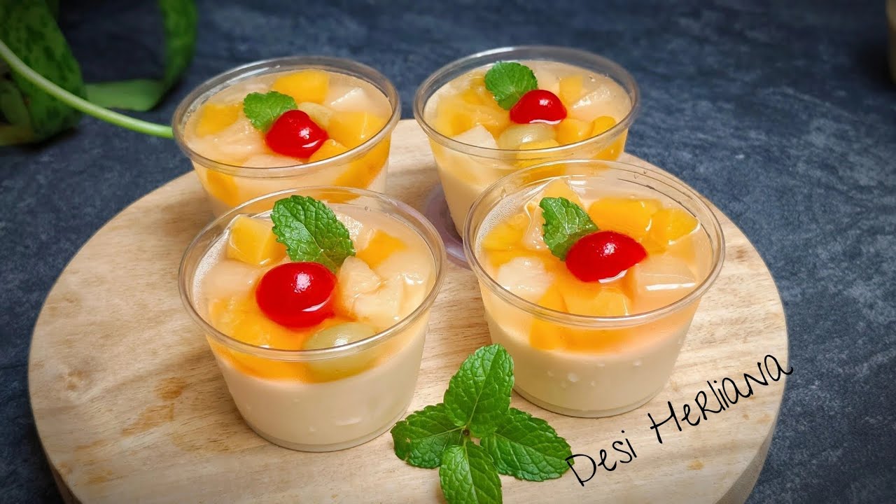 Puding Sutra Buah Cocktail untuk sajian Natal, Lebaran atau Ide Jualan ‼️