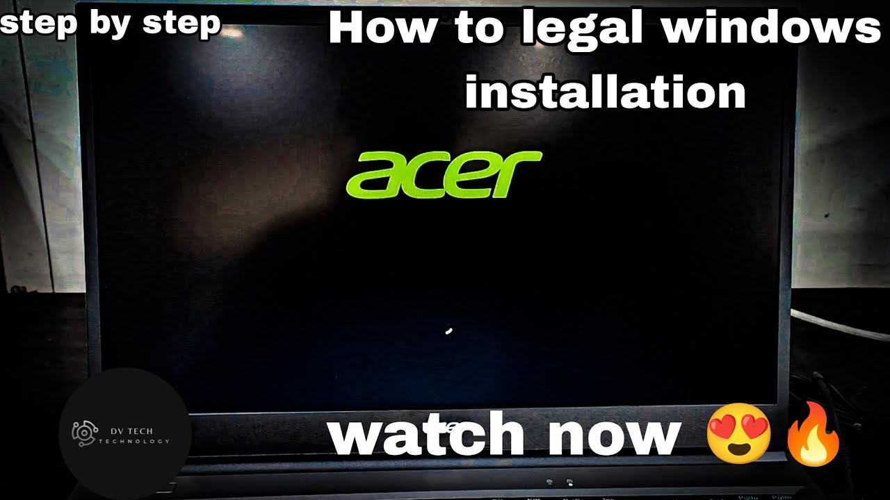 Acer Aspire Lite 11th Gen Intel Core i3 how to legal windows installation 11 home😍💻🔥