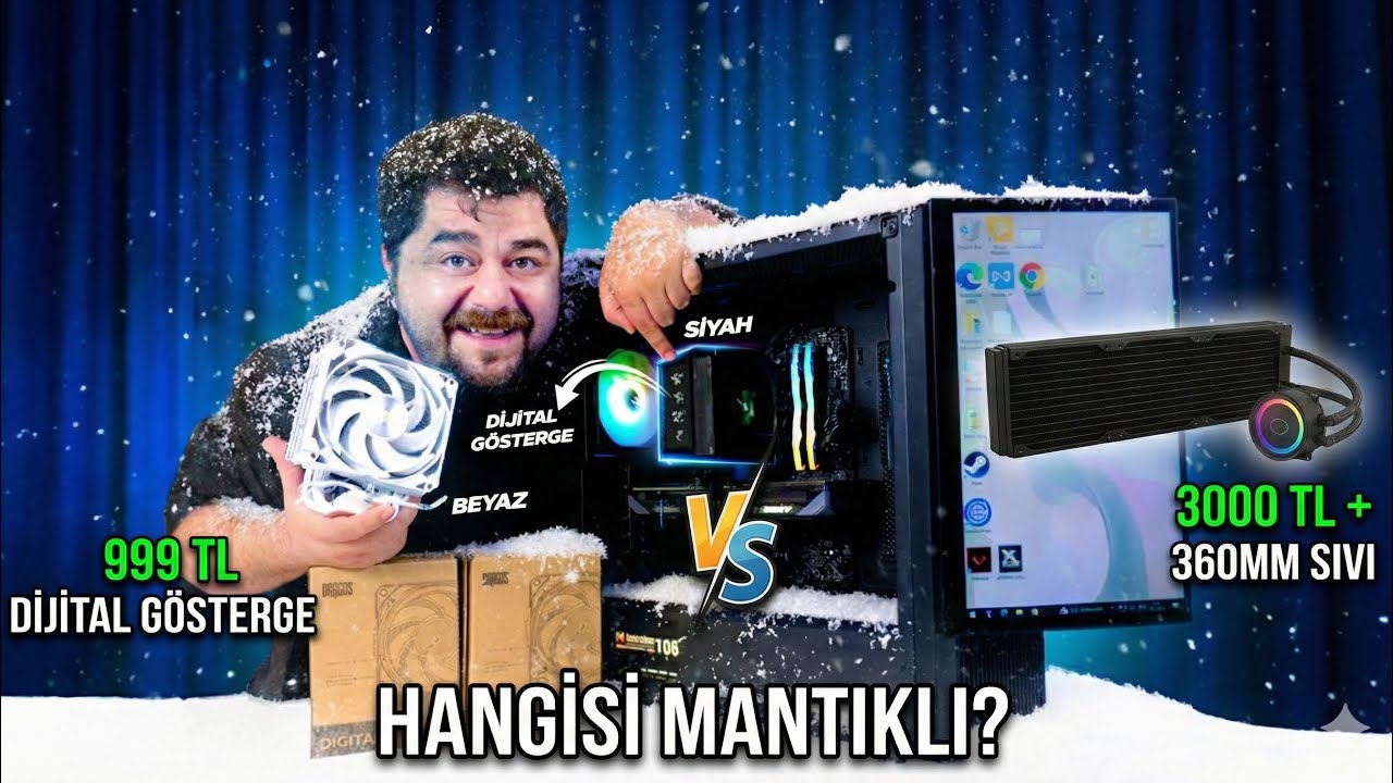 999 TL'ye Ryzen 7 9700X Soğutulur mu? | 220W Hava vs 360mm Sıvı Sogtucu Dragos Digital incelemesi