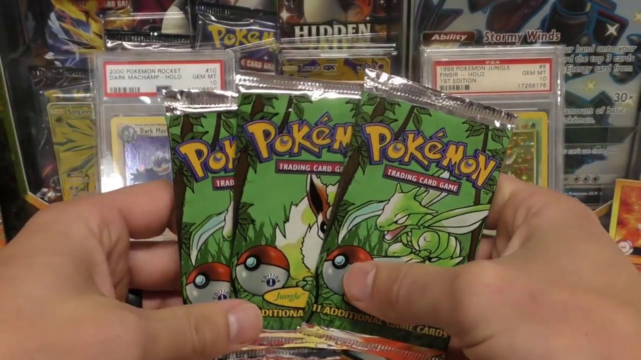Opening 4x LIGHT Jungle 1ST EDITION Pokemon Packs - BUT WHY???