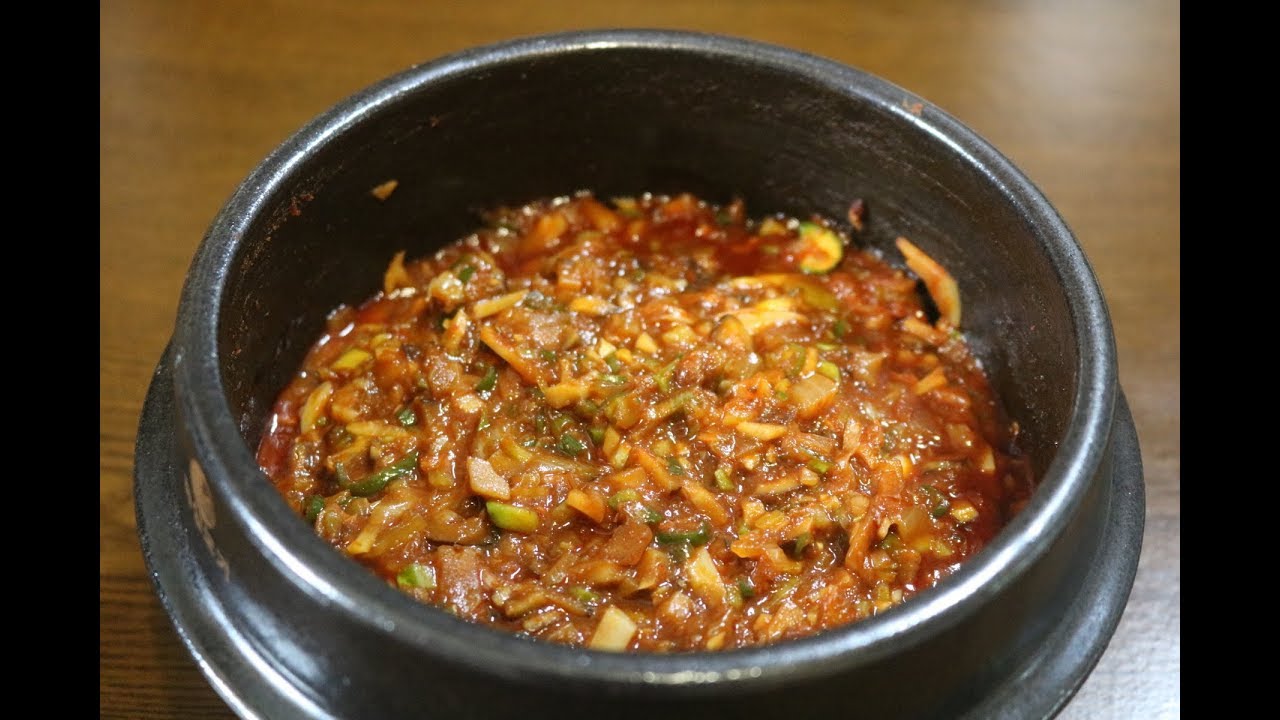강된장 쉽고 간편하지만 맛깔나게 만드는 비법 표고버섯과 야채 심방골주부
