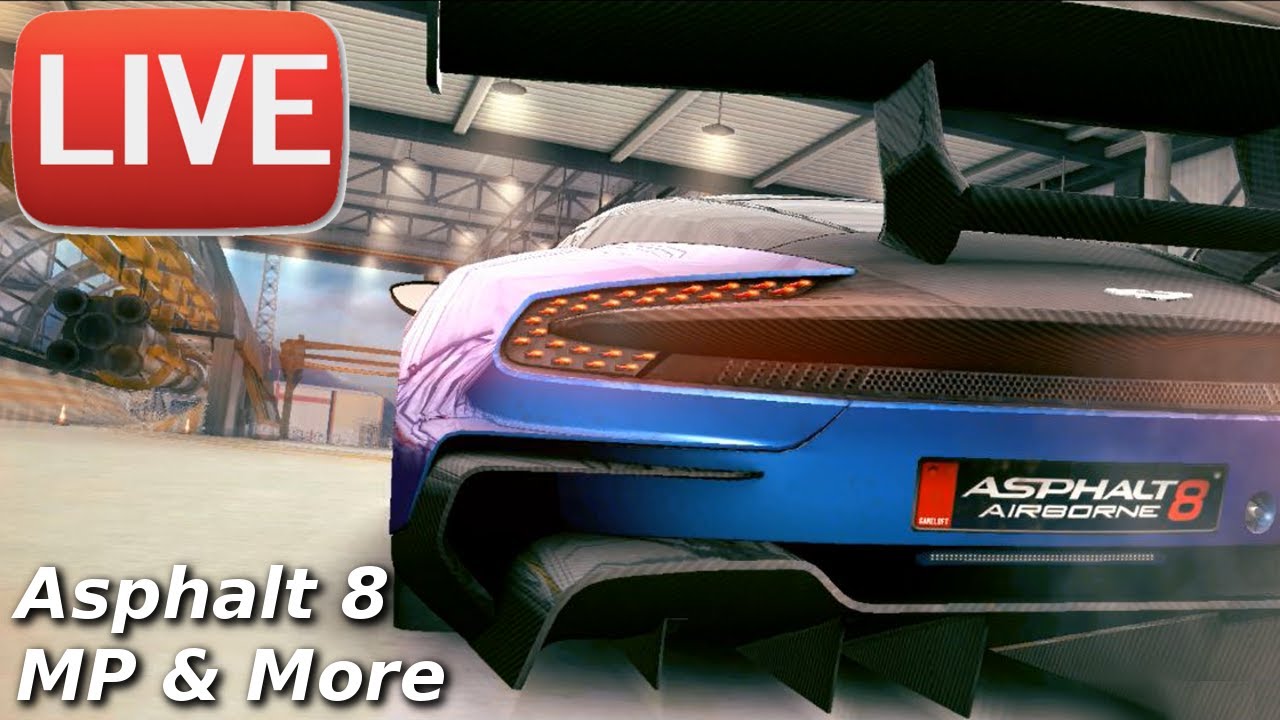LIVE Asphalt 8 #1: Multiplayer, Selfies, and more! [Stream Archive]