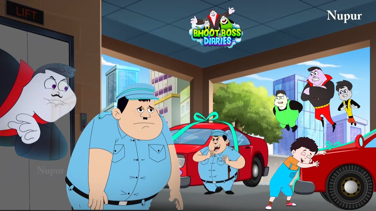 चौकीदार ने किया नयी कार चोरी | Paap O Meter | Thakela Pakela | Kids Cartoon | Bhoot Boss Diaries