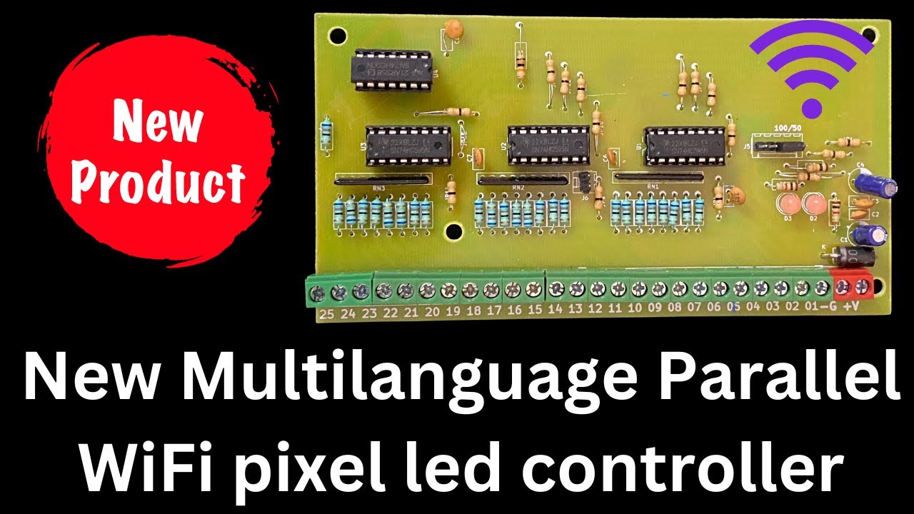 New Multi-Language  25 port Wifi Pixel led parallel HD controller