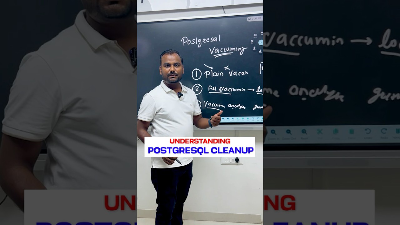 PostgreSQL Maintenance Explained: PLAIN, FULL & ANALYZE Vacuuming | Ankush Sir