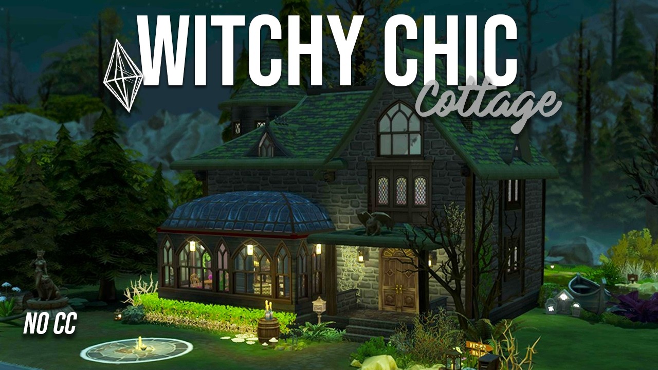 PURPLE MYSTICAL PLACE 🕯️✨ No CC | Sims 4 Speed Build