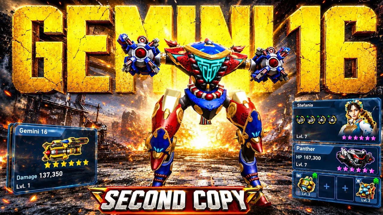 Finally Gemini 16 Second Copy - Panther and Gemini 16 Gameplay | Mech Arena