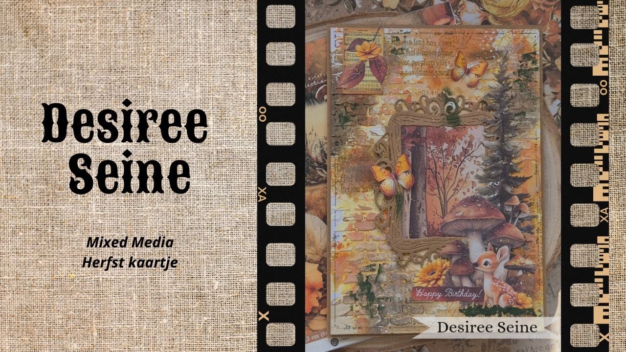FB Live - 05-09-2025 - Desiree Seine - Mixed Media Herfst kaartje