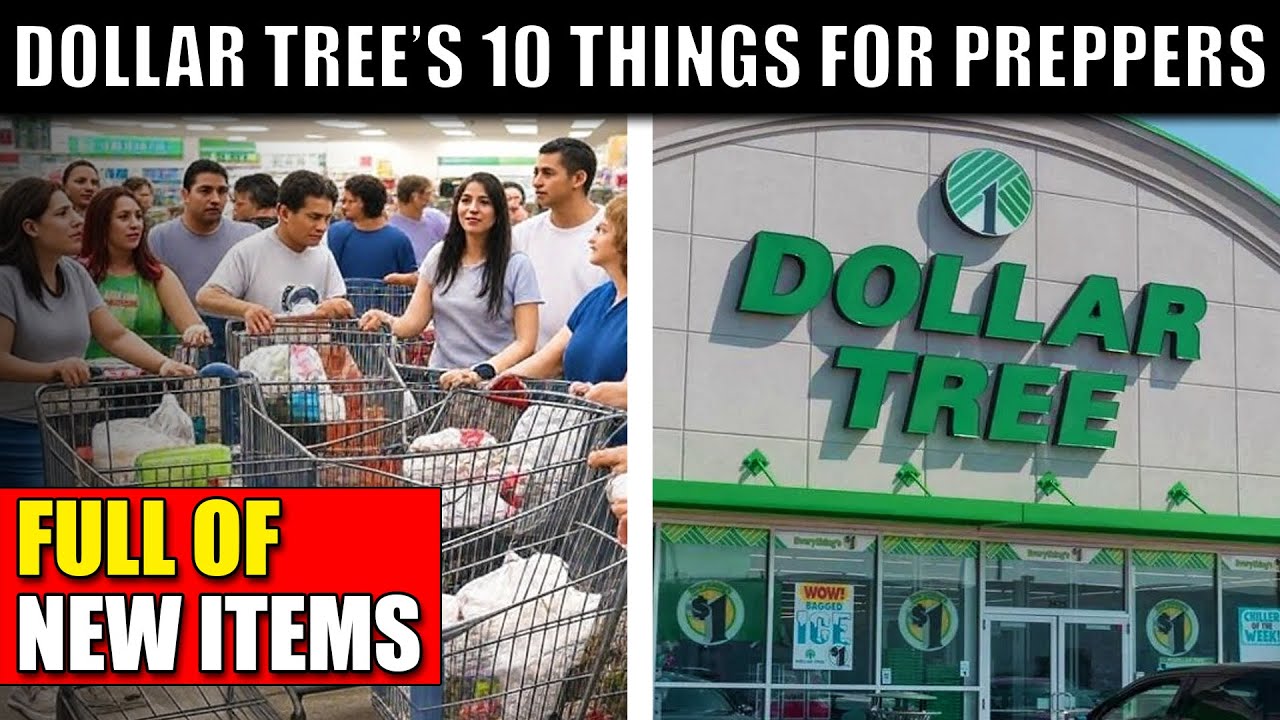 Dollar Tree JUST RELEASED 10 Items Every Prepper Must Get Now