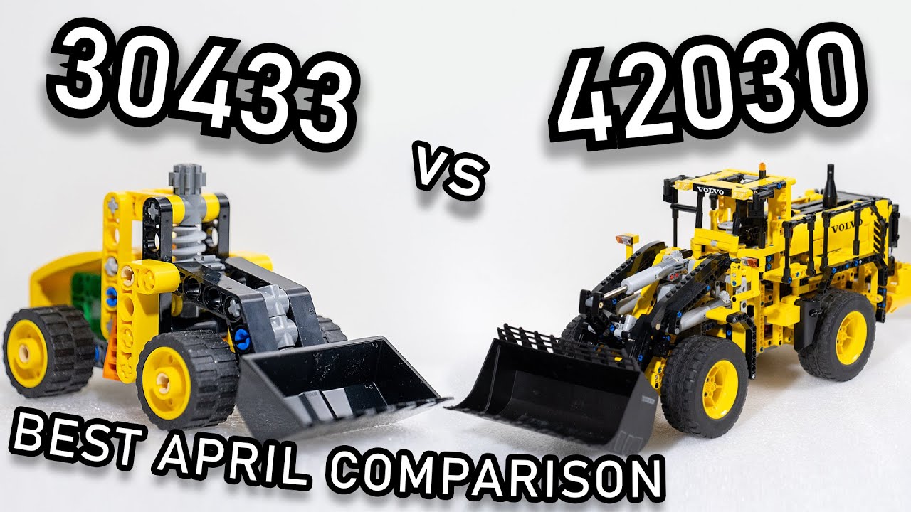 LEGO Volvo Loader vs LEGO Volvo L350F Loader | LEGO 42030 vs 30433 | LEGO 30433 vs 42030 April Fool