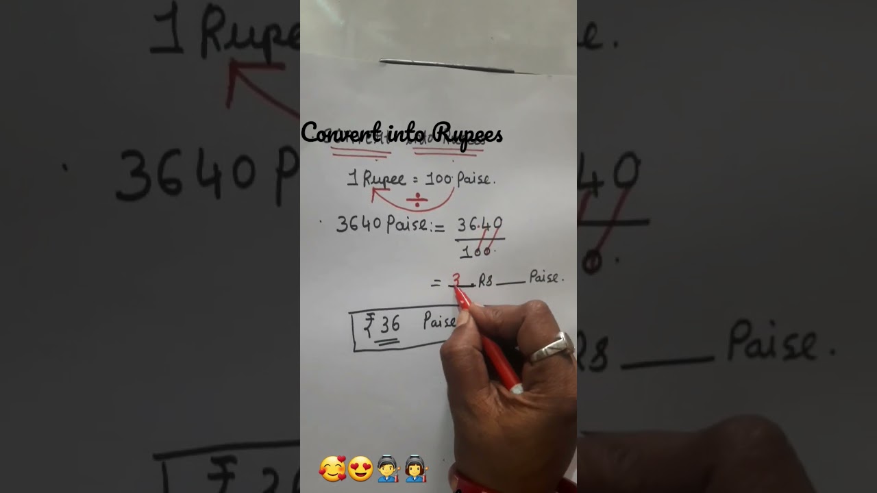 # how to convert into rupees #👍