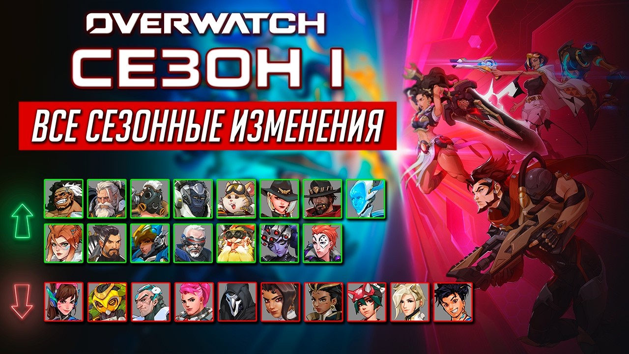 ПЕРЕЗАПУСК OVERWATCH || Обзор изменений в Overwatch Сезон 1 
