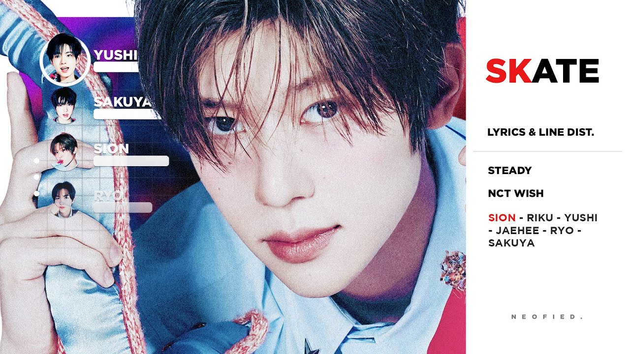 NCT WISH - Skate (Color Coded Lyrics & Line Distribution)