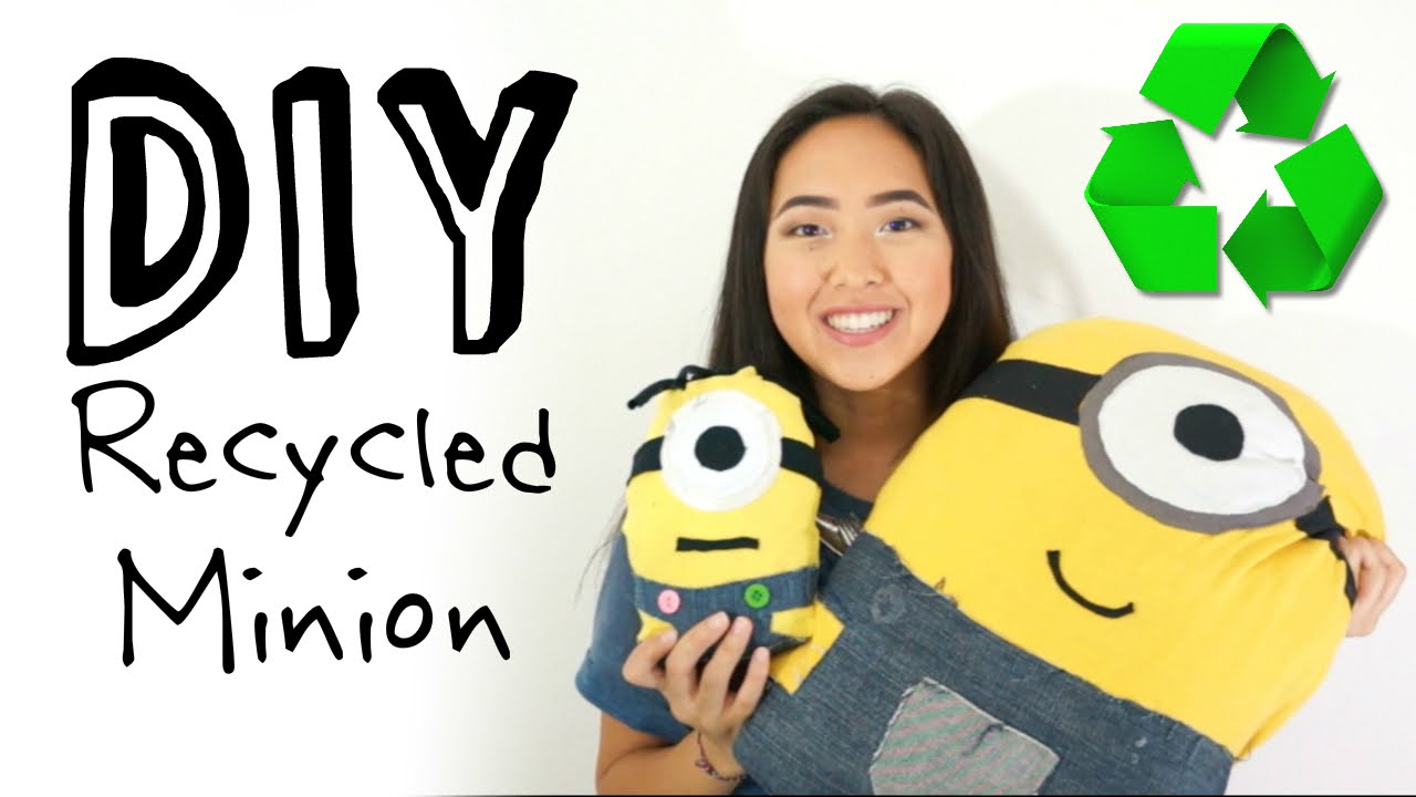 DIY Recycled Minion Plush (NO-SEW)