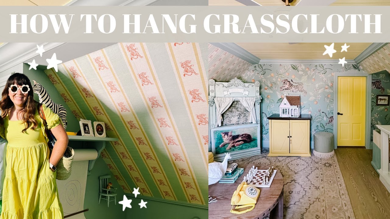 How to Hang Grasscloth Wallpaper | What you need to know! 💡