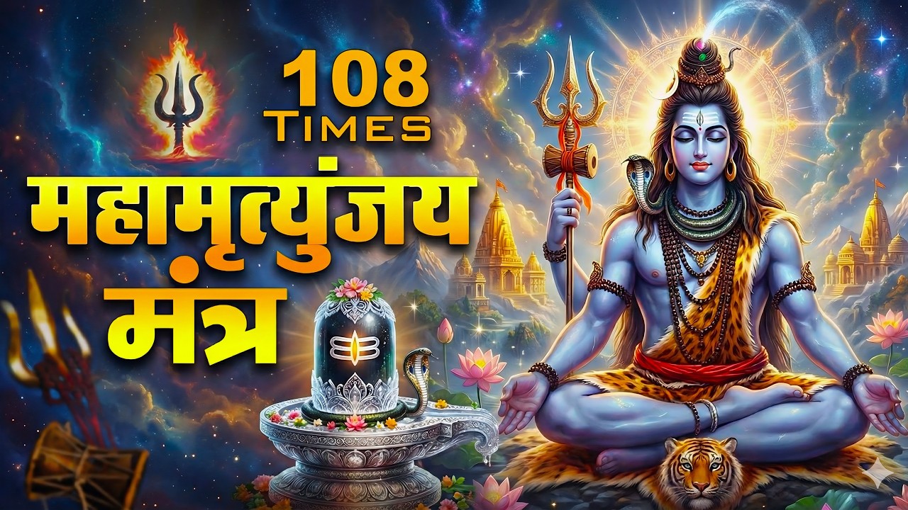 महामृत्युंजय मंत्र 108 Times | Mahamrityunjay Mantra With Lyrics | Maha Shivratri 2024 #shivamantra