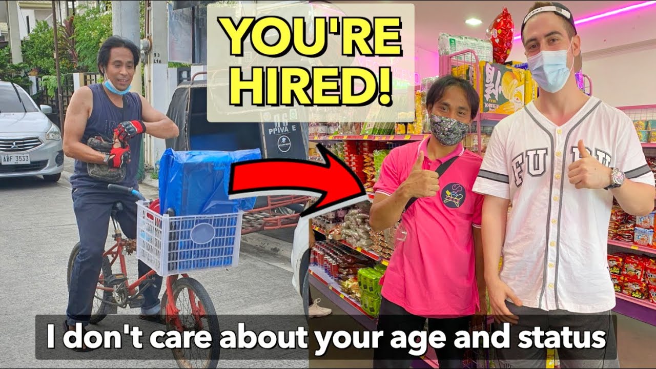 YOU'RE HIRED + Starting BONUS! Giving a Permanent JOB to the VIRAL Bike Rider (Uplifting Story) 🙌🇵🇭